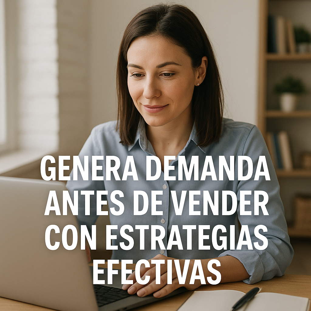 Genera demanda antes de vender con estrategias efectivas